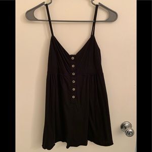 Black Babydoll Tank